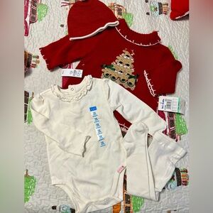 Infant Girls Holiday Sweater/Top Bundle Sz 18
Months NWT